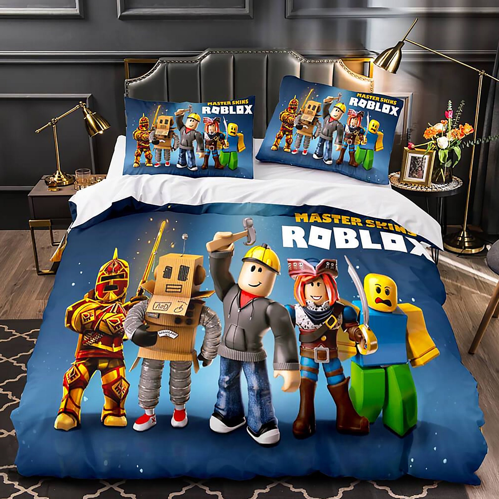 dead noob - Roblox Duvet Cover by Holman Pares - Pixels