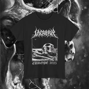 Gothic Band Tee, Dark Aesthetic Shirt, Alternative Fashion Top, Rock Concert Merchandise, Gift for Metalheads, Unique Graphic Tee