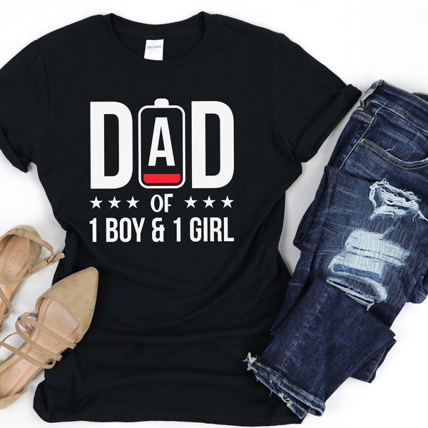 Daddy Shirt, Cool Men's Clothing, Dad of 1 Girl 1 Boy, Boy And  Girl, Men's Clothing, Cool Gift Ideas, Gift Daughter Son, Best Dad Gifts