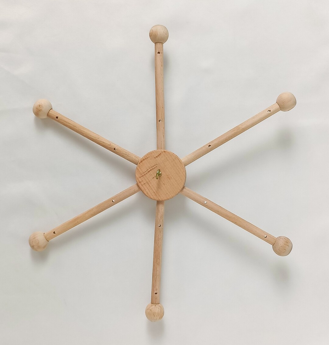 Crib Mobile Wooden Arms Wall Mount and Suitable Compatible With All