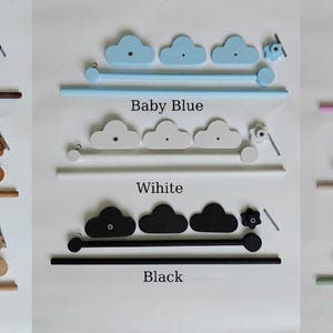 Natural Wood Baby Crib Mobile Hanger Arm: Universal Fit image 11