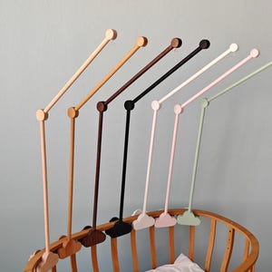Baby Crib Mobile Hanger, Baby Crib Mobile Arm Made of Natural Wood, Baby Mobile Crib Holder for Nursery, Natural Baby Gift,
