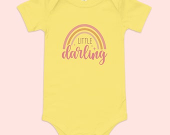 Little Darling Baby Short Sleeve One Piece Onesie