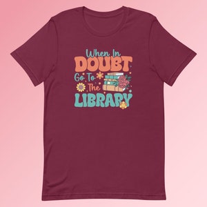 Women's T-Shirts [Out of Print] Hermione Granger / When in doubt, go to the library Tee (Black) (Womens) When in Doubt Go to the Library unisex t-shirt — Out of Print