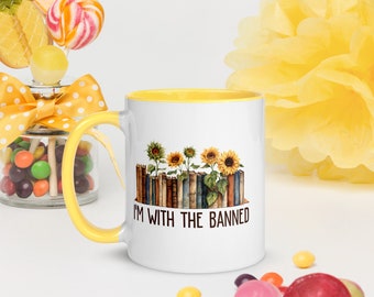 I'm With The Banned Books Funny Mug