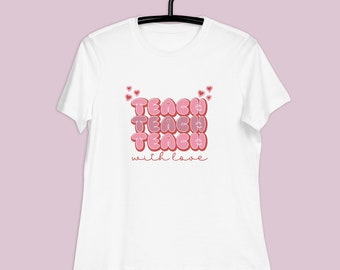 Retro Lehrer Valentinstag Baggyfit T-Shirt
