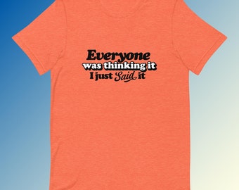 Truth-Sayer-T-shirt, openhartig citaat, levendig T-shirt met statement