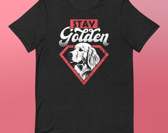 Bleib Golden Retriever T-Shirt - Stylisches Hunde-Grafik-T-Shirt