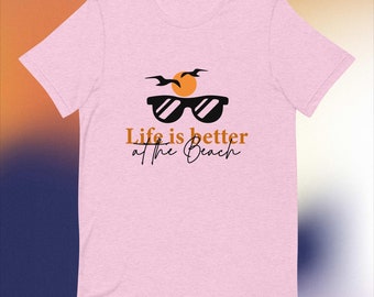 Beach Vibes T-Shirt – Summer Graphic Tee, Unisex Cotton Comfort