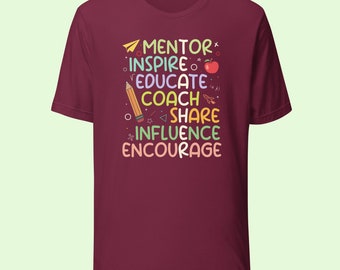 Lehrer-Mentor inspirieren erziehen Unisex T-Shirt