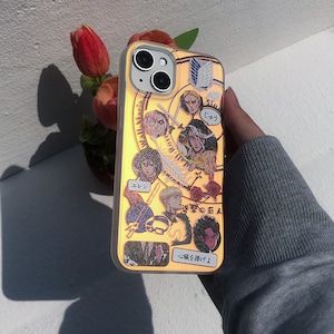 Anime iphone case,cute gift for anime boy or girl,shockproof phone case for iphone 11,12,13,14,15,16pro,promax,Laser phone case for him/her
