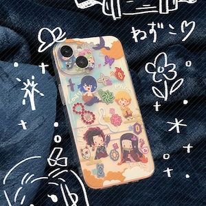 Étui pour iphone anime, cadeau mignon pour garçon ou fille anime, étui de téléphone antichoc pour iphone 11,12,13,14,15,16pro, promax, étui de téléphone laser pour lui/elle