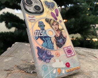 Anime iphone case,cute gift for anime boy or girl,shockproof phone case for iphone 11,12,13,14,15,16pro,promax,Laser phone case for him/her