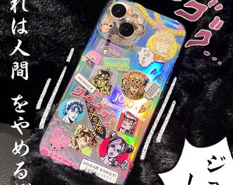 Anime iphone case,cute gift for anime boy or girl,shockproof phone case for iphone 11,12,13,14,15,16pro,promax,Laser phone case for him/her