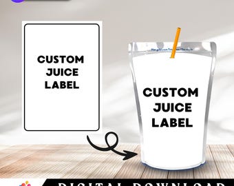 Custom Juice Labels – Personalized Party Printables – Any Theme
