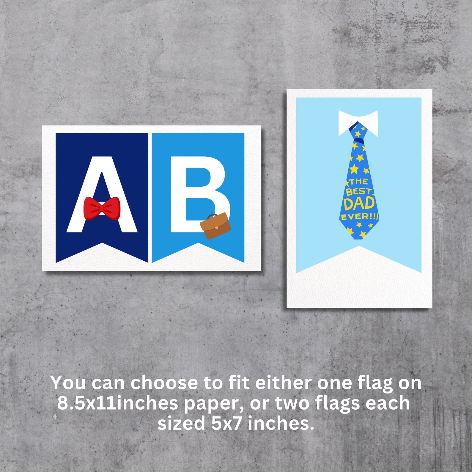 Printable Fathers Day Banner Fathers Day Gift Fathers Day Printable