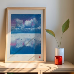 Handgemaakte Pop-Art-Poster im DIN A2-Format.