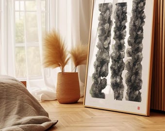 Large Organic Structure Screen Print: Abstract Pop Art Poster, Large DIN A1