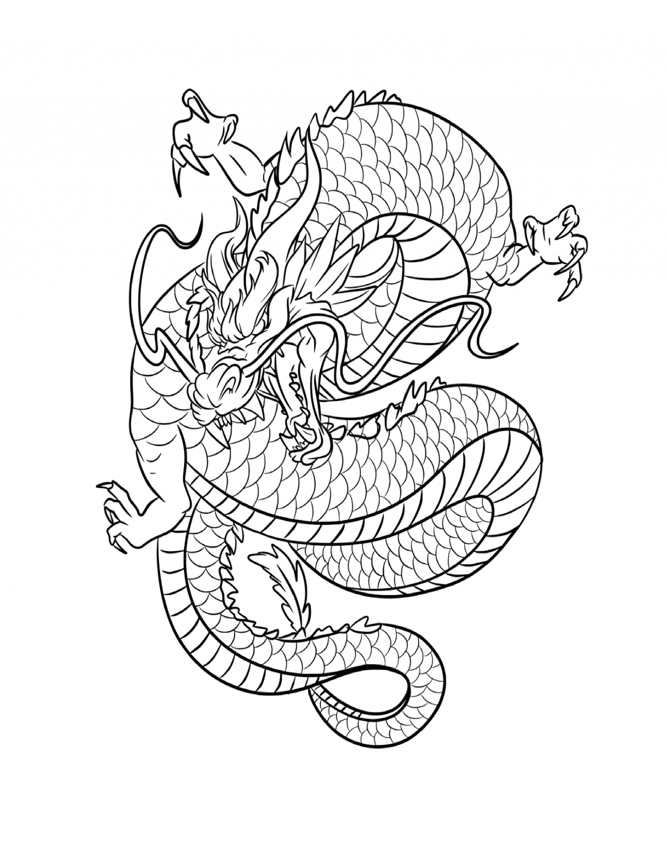 10 Printable Dragons Colouring Pages - Etsy