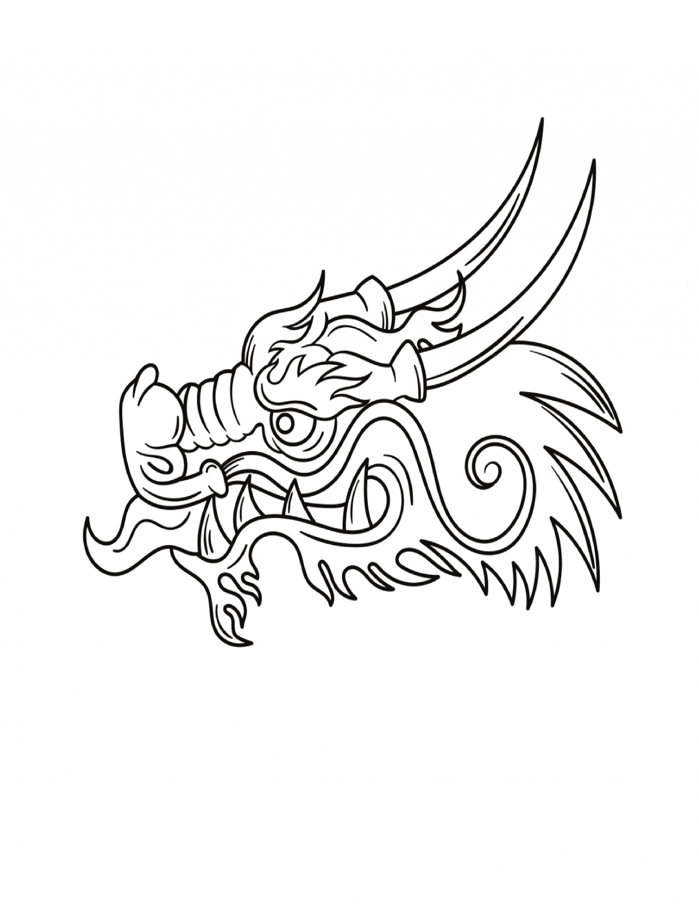 10 Printable Dragons Colouring Pages - Etsy
