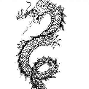 10 Printable Dragons Colouring Pages - Etsy