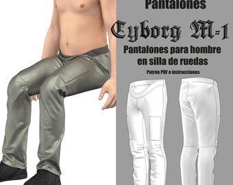 Cyborg M-1 | Men's wheelchair trousers pattern, Spanish PDF download