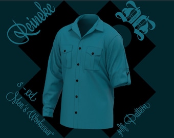 Reineke | Sewing pattern for men's workwear shirt for direct download in English