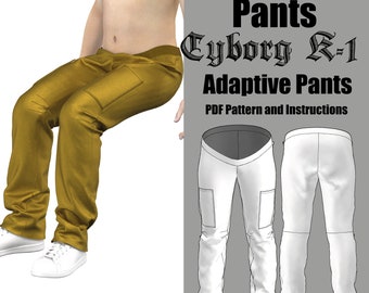 Wheelchair pants children | Cyborg K-1 | Sewing pattern for direct download in English