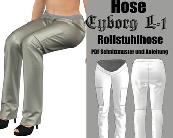 Wheelchair Pants Ladies | Cyborg L-1 | Pattern for direct download in German
