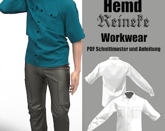 Workwear shirt men | Reineke | Pattern for direct download in German