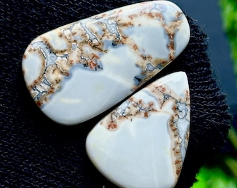 Maligano Jasper Cabochon 81.55ct | 40-22mm Natural Indonesian Jasper | Rare Pattern Stone for Jewelry Making