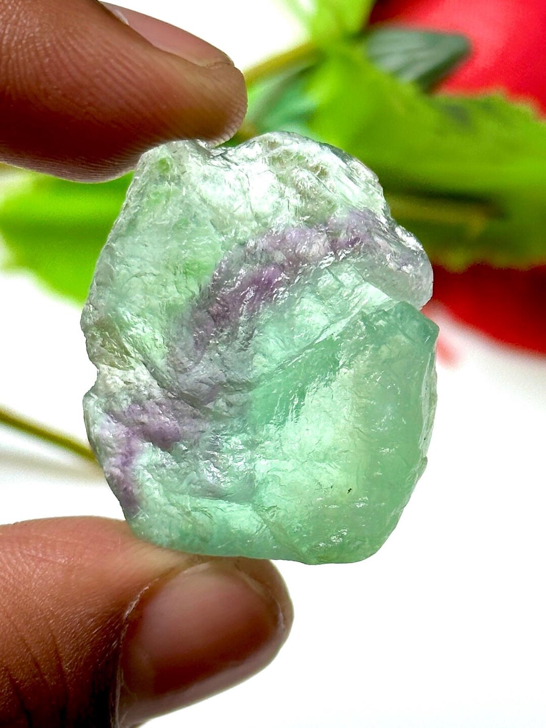 Raw Ruby Flo Rite Raw Fluorite 32x28mm 93.30ct Natural Rough Gemstone Healing Crystal - Etsy