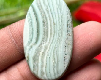 AAA Saturn Chalcedony Cabochon • 42.55ct, 40x23mm Gemstone
