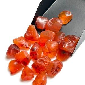 19 pcs lot Natural carnelian rough chunks raw carnelian gemstone healing chakra gem loose gemstone for jewelry making 116.75 cts 9-15 mm