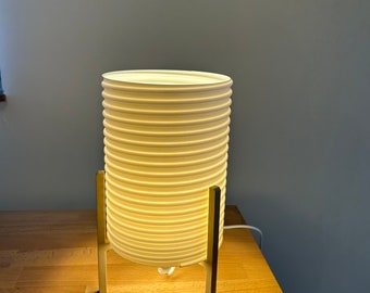 Tischlampe „Spiral“ 3D-Druck | Schirmlampe