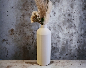 Vase / 3D-Druck / Dekovase / Trockenblumen / Minimalistische Vase