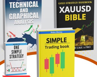 Paquete de trading Mega | Biblia sobre XAUUSD + Análisis técnico + Libro de trading sencillo + Una estrategia |