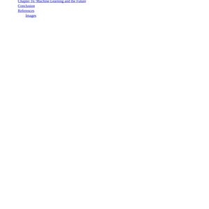 Puede incluir: Una lista de t&iacute;tulos de cap&iacute;tulos y subt&iacute;tulos relacionados con el aprendizaje autom&aacute;tico y la inteligencia de enjambre. El texto incluye "Machine Learning and Swarm Intelligence", "Applications of Machine Learning" y "Limitation of Machine Learning".