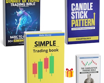 E-bokspaket för handel, valuta- och aktiemarknad, bibel för candlestick-handel, binära optioner, guide för nybörjare.