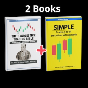 Paquete de libros electrónicos de trading sencillo: Domina los patrones de velas japonesas y el análisis técnico para principiantes.