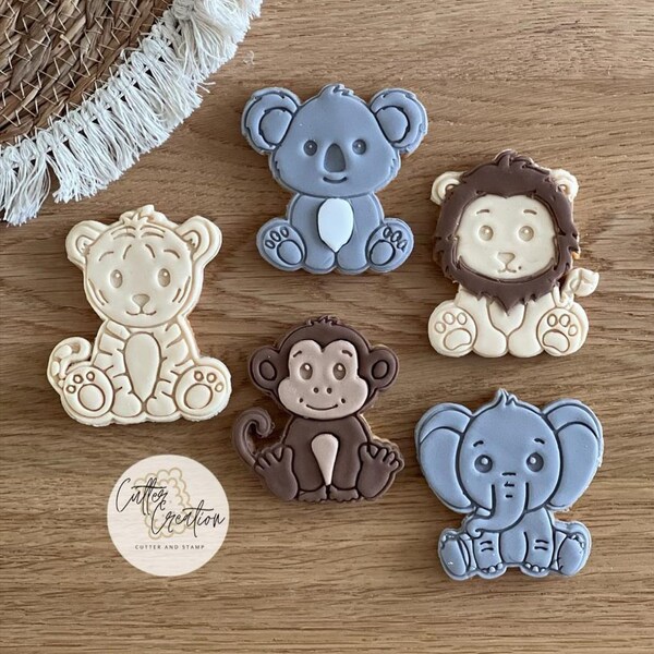 Emporte pièce cookie cutter thème Animaux savane