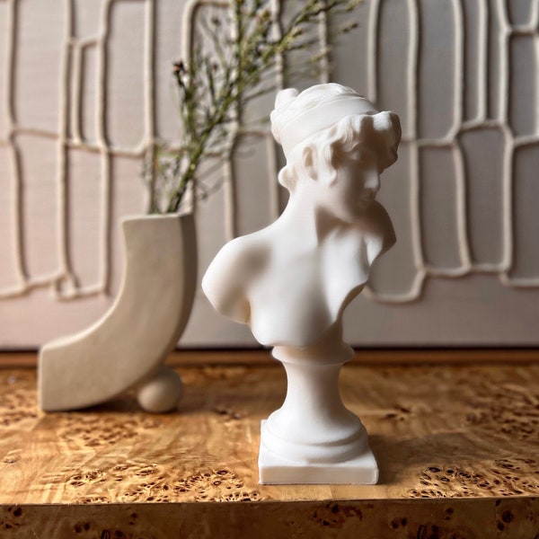 Buste de Sappho 25 cm, Sappho de Lesbos, statue du poète Sappho, décoration d'étagère, déesse grecque, décoration romaine, cadeau de pendaison de crémaillère