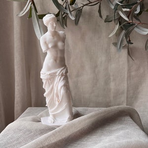 10 inch Venus Statue, Greek Roman Goddess, Bookend Bust Sculpture, Handmade Aphrodite Venus De Milo Statue of Venus, Female Torso
