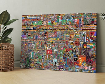 Plakat Reddit r/place 2023, Plakat Reddit, Plakat r/place, Wydruk Pixel War, Dekoracja Streamer, #pixelwar, #RedditPlace