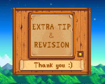 TIPBOX, Solicitud de revisión adicional, Retrato personalizado de STARDEW VALLEY, Imagen de perfil de píxel personalizada, Retratos de arte de píxel personalizados