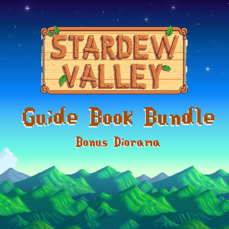 STARDEW VALLEY Guide Books Bundle, Stardew Valley All Guide Books and plus Bonus Diorama, Just 4 Usd Limited Time Only image 1