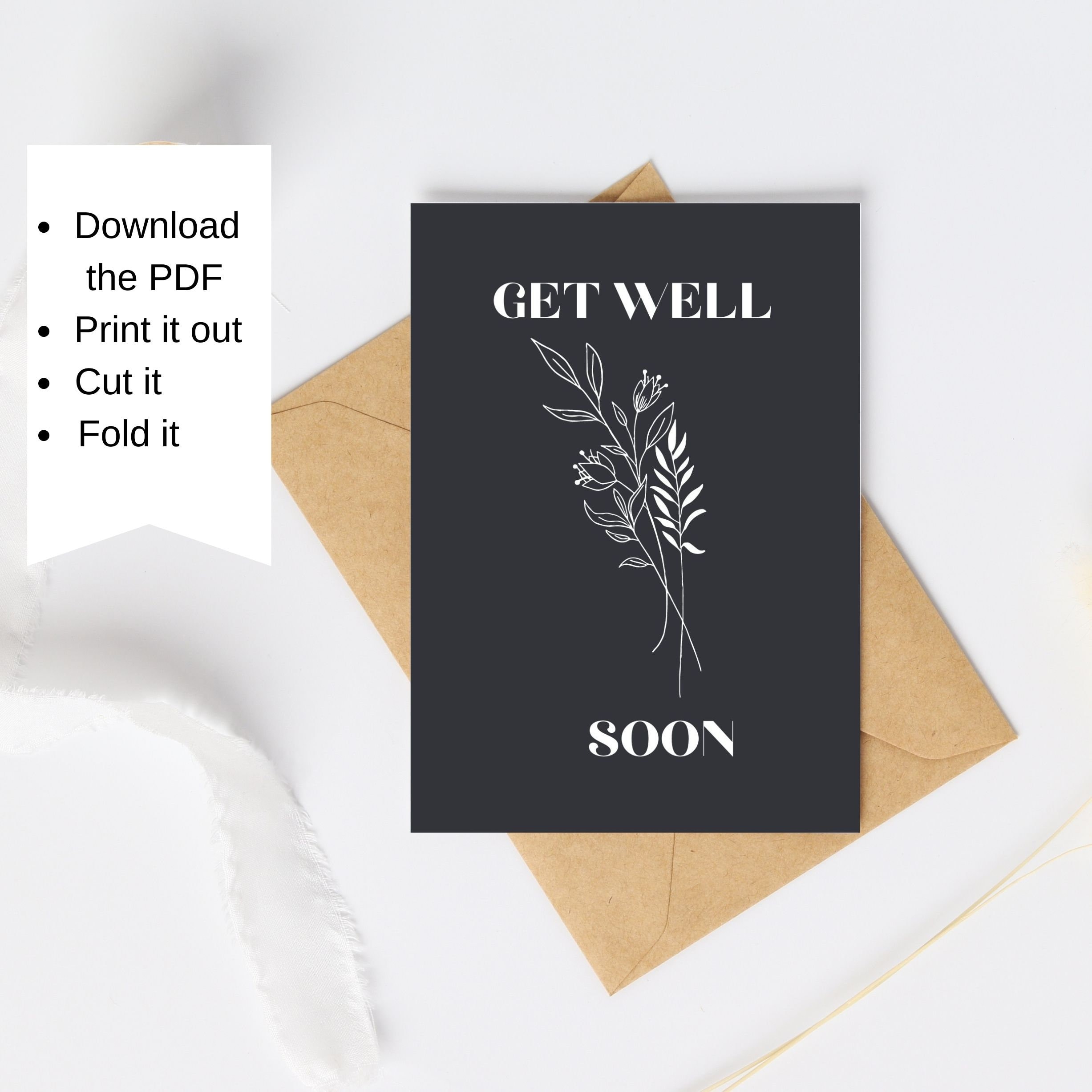 Printable Get Well Soon Card Instant Download 7x5 Inch Get Etsy Printable Get Well Soon Card Instant Download 7x5 Inch Get Etsy