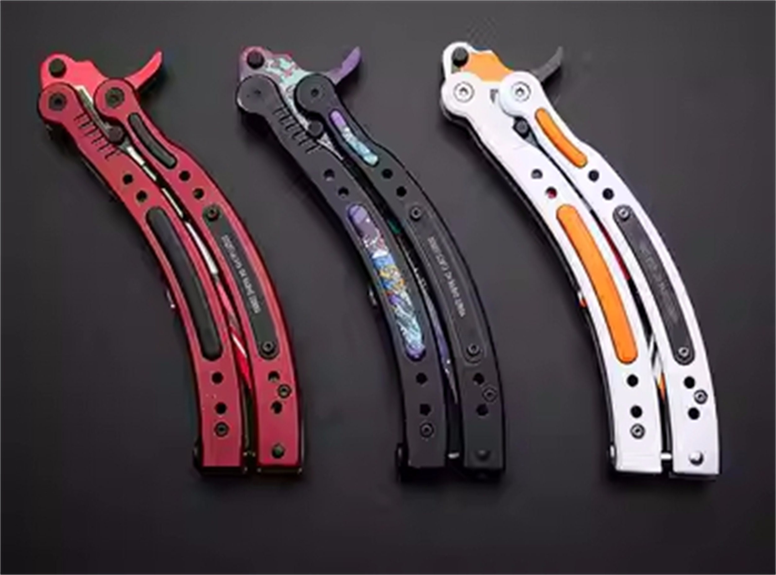 CSGO Metallic Fake Knife Butterfly Flip Knife Butterfly Etsy