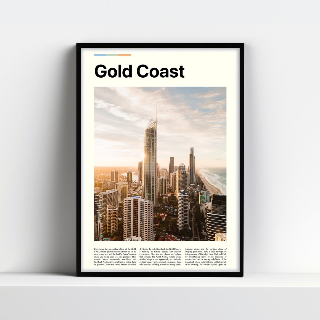 Gold Coast Print Gold Coast Art Gold Coast Photography Gold Etsy
