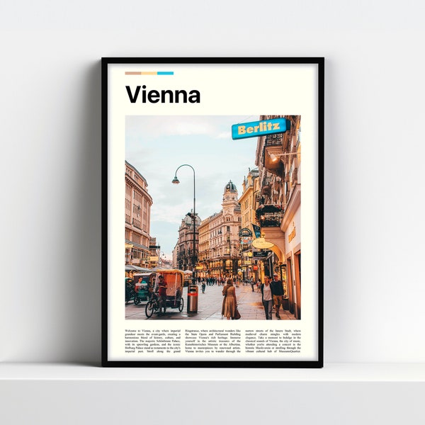 Vienna Print, Vienna Art, Vienna Photography, Vienna Artwork, Vienna Travel Art, Vienna Poster, Minimalist City Poster